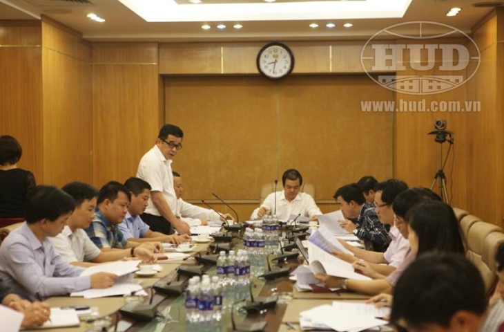 Lãnh đạo Tổng công ty HUD làm việc với Công ty HUDLAND về nhiệm vụ SXKD năm 2015, kế hoạch 2016-2020 và công tác chuẩn bị Đại hội Chi bộ nhiệm kỳ 2015-2020   