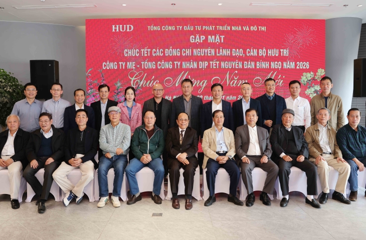 Tổng công ty HUD tổ chức gặp mặt tri ân các đồng chí nguyên lãnh đạo, cán bộ hưu trí nhân dịp Xuân Bính Ngọ 2026