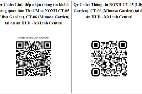 Thông báo về thông tin kinh doanh nhà ở xã hội CT-05 (Lilya garden), ct-06 (Mimosa Garden) tại dự án Khu đô thị mới Thanh Lâm - Đại Thịnh 2
