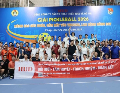 Tổng công ty HUD tổ chức Giải Pickleball năm 2026
