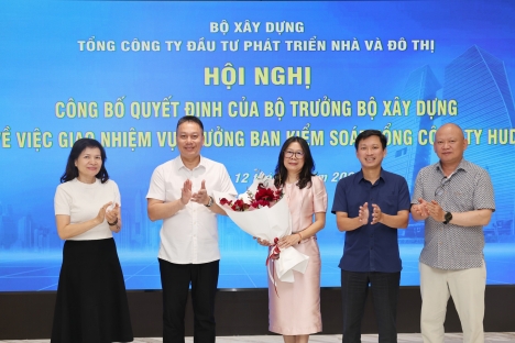 Hội nghị công bố quyết định của Bộ trưởng Bộ Xây dựng về việc giao nhiệm vụ Trưởng ban Kiểm soát Tổng công ty HUD
