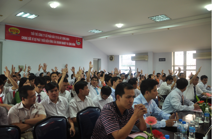 Đại hội Đoàn TNCS Hồ Chí Minh Công ty HUD4 lần thứ V, nhiệm kỳ 2012-2014