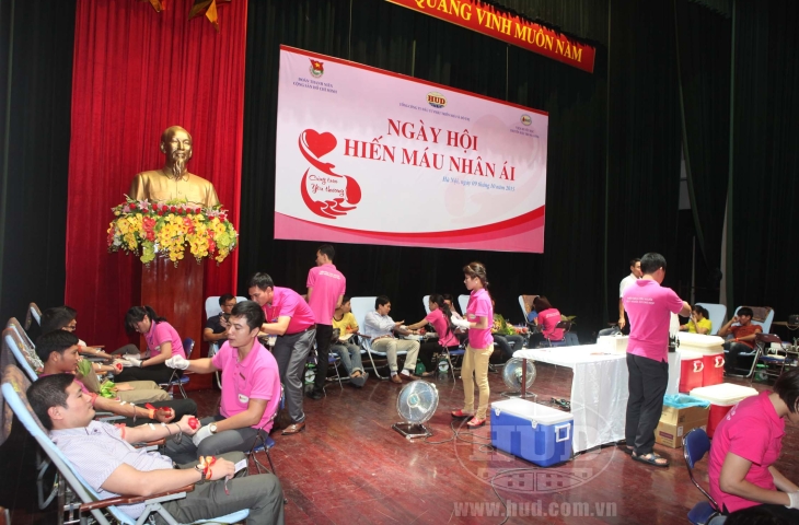 Đoàn thanh niên Tổng công ty HUD tổ chức “Ngày hội hiến máu nhân ái”