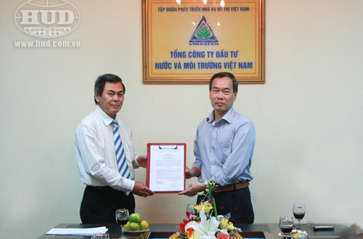 Tập đoàn HUD tổ chức Lễ công bố quyết định bổ nhiệm Chủ tịch hội đồng thành viên Tổng công ty Đầu tư nước và môi trường Việt Nam (Viwaseen)