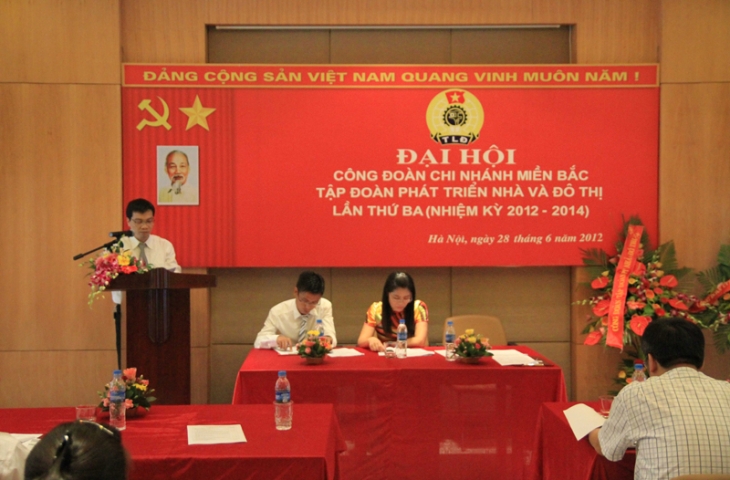 Chi nhánh miền Bắc – Tập đoàn HUD tổ chức Đại hội Công đoàn lần thứ ba, nhiệm kỳ  2012-2014