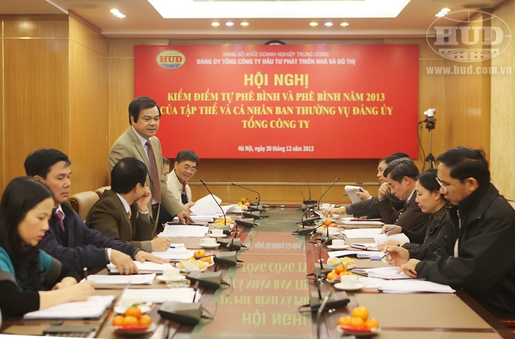 Hội nghị kiểm điểm tự phê bình và phê bình năm 2013 của tập thể và cá nhân Ban Thường vụ Đảng ủy Tổng công ty
