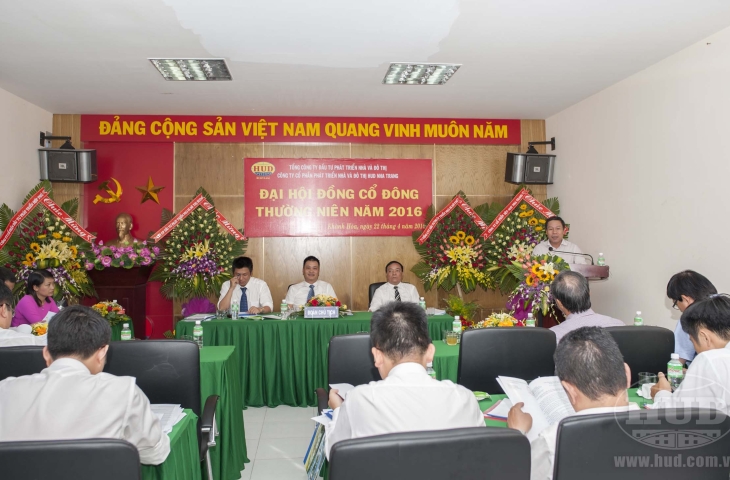 Công ty HUD Nha Trang tổ chức Đại hội đồng cổ đông thường niên năm 2016
