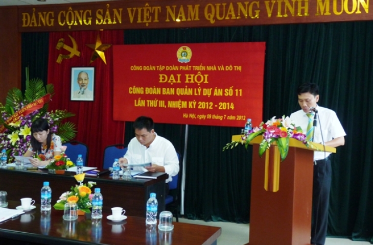 Công đoàn Ban QLDA số 11 tổ chức Đại hội lần thứ III, nhiệm kỳ 2012-2014