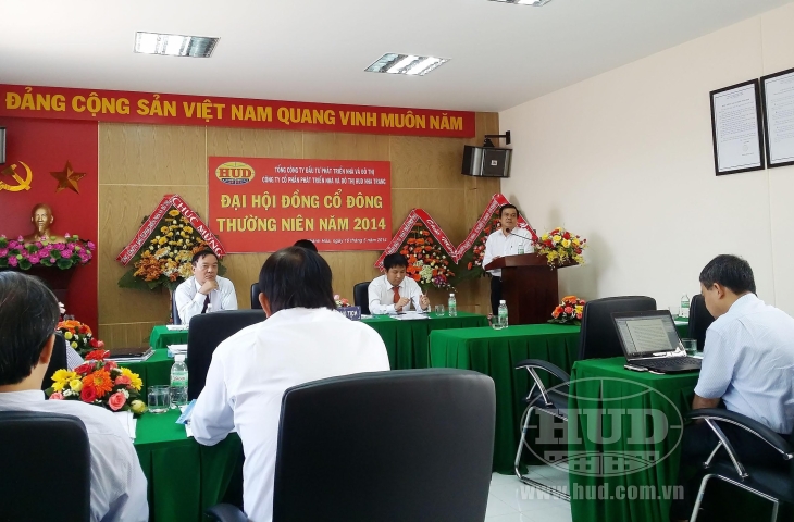 Công ty HUD Nha Trang tổ chức Đại hội đồng cổ đông thường niên năm 2014