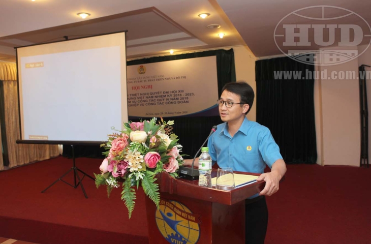 Công đoàn HUD tổ chức Hội nghị học tập, quán triệt Nghị quyết Đại hội XIII Công đoàn Xây dựng Việt Nam