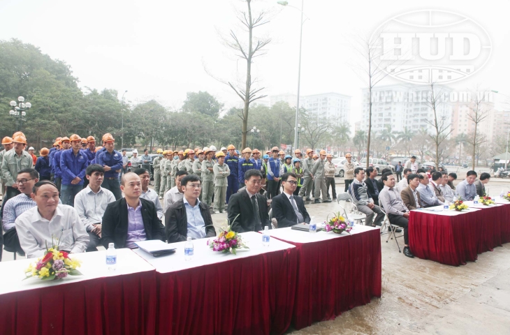 Tổng công ty HUD Tổ chức Lễ phát động hưởng ứng Tuần lễ Quốc gia ATVSLĐ & PCCN lần thứ 18 năm 2016