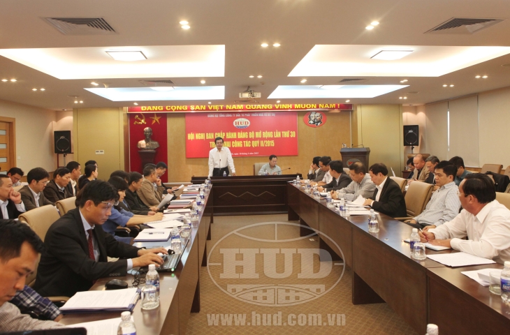 Tổng công ty tổ chức Hội nghị BCH Đảng bộ mở rộng lần thứ ba mươi về công tác Đảng và triển khai nhiệm vụ SXKD quý II/2015