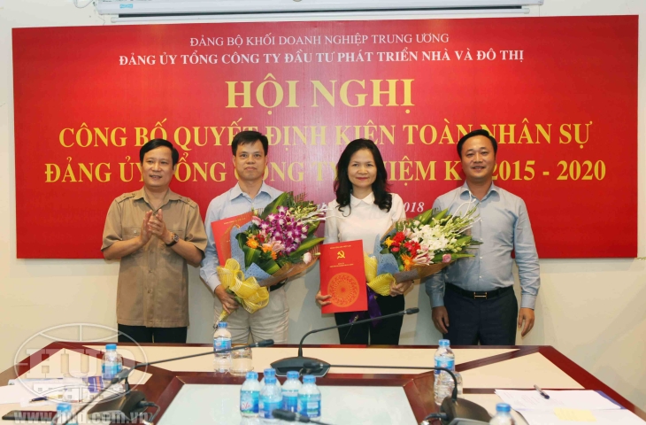 Đảng ủy Tổng công ty HUD tổ chức Hội nghị công bố quyết định kiện toàn nhân sự nhiệm kỳ 2015-2020