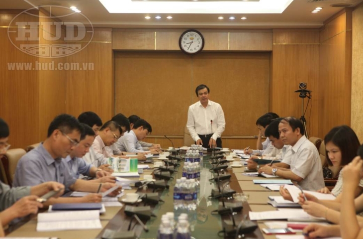 Lãnh đạo Tổng công ty HUD làm việc với Công ty HUDS về nhiệm vụ SXKD năm 2015, kế hoạch 2016-2020 và  công tác chuẩn bị Đại hội Đảng bộ nhiệm kỳ 2015-2020