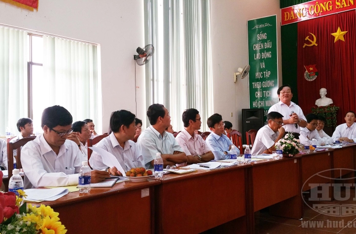 Tổng công ty HUD làm việc với Công ty HUD Kiên Giang về triển khai nhiệm vụ SXKD năm 2015, kế hoạch 2015-2020 và công tác chuẩn bị Đại hội Đảng Công ty HUD Kiên Giang nhiệm kỳ 2015-2020