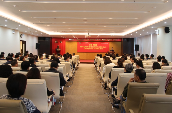 Tổng công ty HUD tổ chức “Hội nghị Tập huấn nghiệp vụ PCCC, cứu nạn cứu hộ và thực tập phương án chữa cháy năm 2019