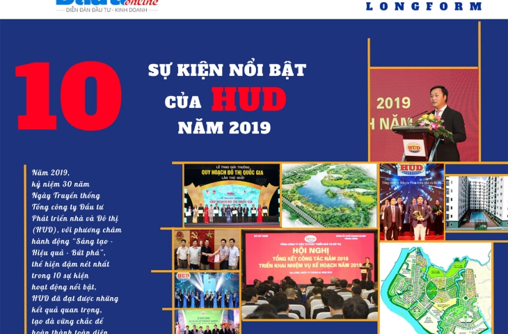 10 Sự kiện nổi bật của HUD năm 2019 - Báo Đầu tư
