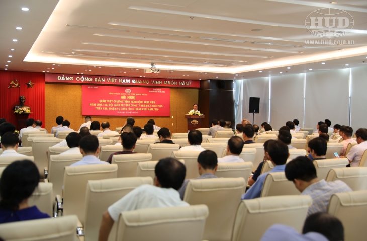 Hội nghị Quán triệt Chương trình hành động thực hiện Nghị quyết Đại hội Đảng bộ Tổng công ty nhiệm kỳ 2020 - 2025 và triển khai nhiệm vụ công tác 6 tháng cuối năm 2020