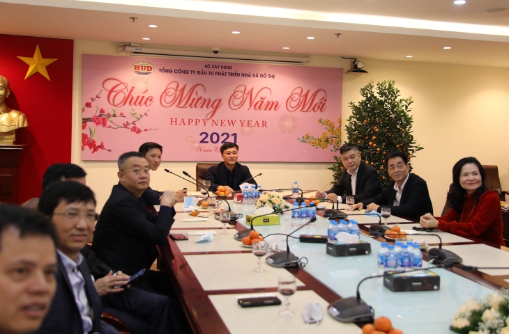 Tổng công ty HUD tổ chức găp mặt chúc Tết đầu năm Tân Sửu 2021 bằng hình thức trực tuyến