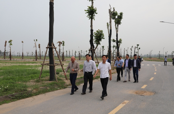 Đẩy nhanh hoàn thiện HTKT và các dự án thành phần tại Khu đô thị mới Thanh Lâm - Đại Thịnh 2