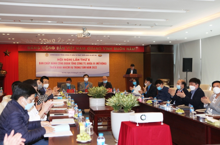 Công đoàn Tổng công ty HUD tổ chức Hội nghị tổng kết năm 2021 và triển khai nhiệm vụ năm 2022