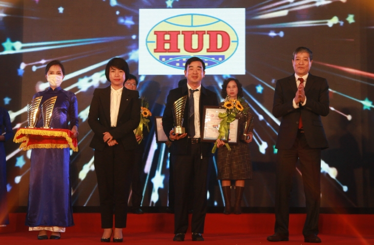 Thương hiệu HUD tiếp tục được độc giả Báo Xây dựng bình chọn là Top 10 thương hiệu tiêu biểu ngành Xây dựng lần thứ IV