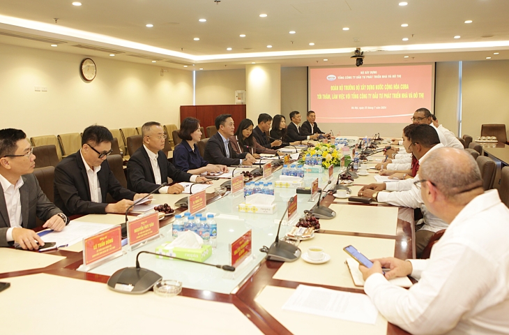 Đoàn Bộ trưởng Bộ Xây dựng nước Cộng hòa Cuba tới thăm và làm việc với  Tổng công ty Đầu tư phát triển nhà và đô thị