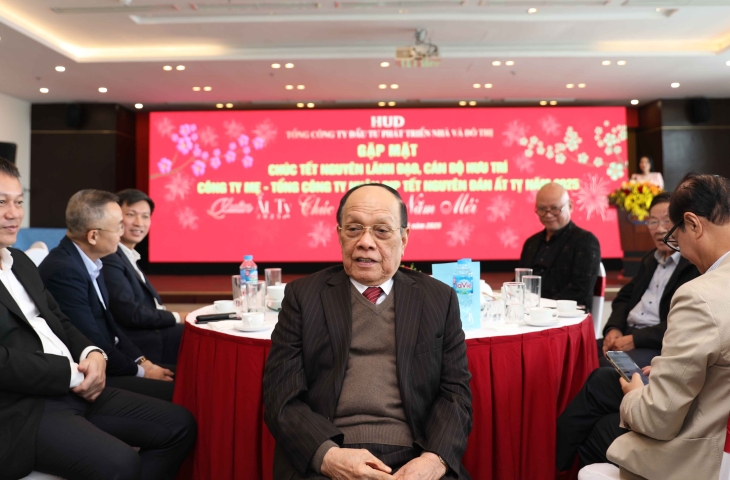 Tổng công ty HUD tổ chức Buổi gặp mặt chúc Tết nguyên lãnh đạo, cán bộ hưu trí Công ty mẹ - Tổng công ty khu vực miền Bắc nhân dịp Tết Nguyên đán Ất Tỵ năm 2025