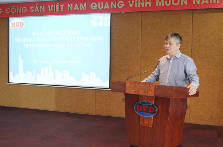 Tổng công ty HUD tổ chức đào tạo triển khai mô hình thông tin công trình (BIM) trong hoạt động xây dựng