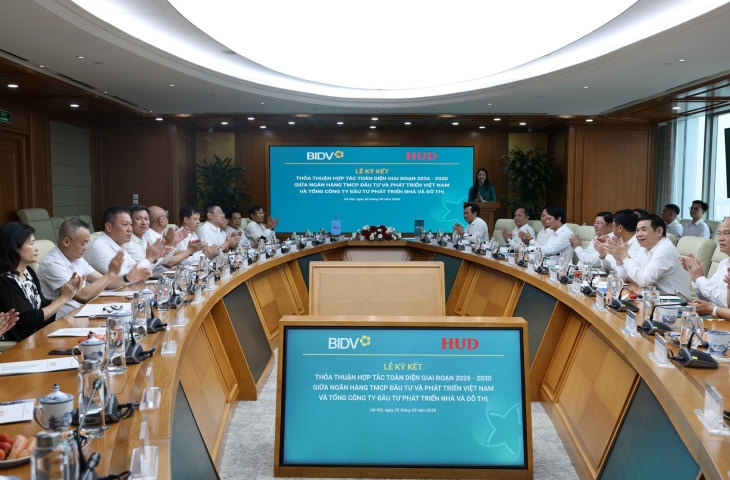 HUD và BIDV ký kết Thỏa thuận hợp tác toàn diện giai đoạn 2026-2030