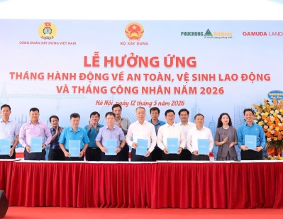 Tổng công ty HUD tham gia Hưởng ứng Tháng hành động về An toàn, vệ sinh lao động và Tháng Công nhân năm 2026