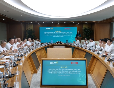 HUD và BIDV ký kết Thỏa thuận hợp tác toàn diện giai đoạn 2026-2030