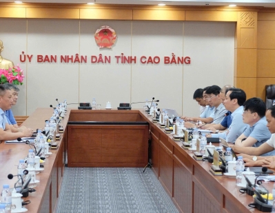 Tổng công ty HUD làm việc với UBND tỉnh Cao Bằng về định hướng nghiên cứu đầu tư phát triển đô thị và nhà ở xã hội