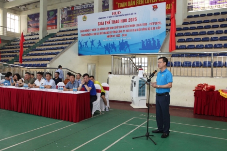 Giải thể thao HUD năm 2025: Sôi nổi - Đoàn kết - Lan tỏa tinh thần thi đua hướng tới chào mừng Đại hội đại biểu Đảng bộ Tổng công ty HUD lần thứ VI