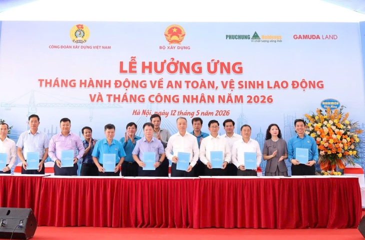 Tổng công ty HUD tham gia Hưởng ứng Tháng hành động về An toàn, vệ sinh lao động và Tháng Công nhân năm 2026