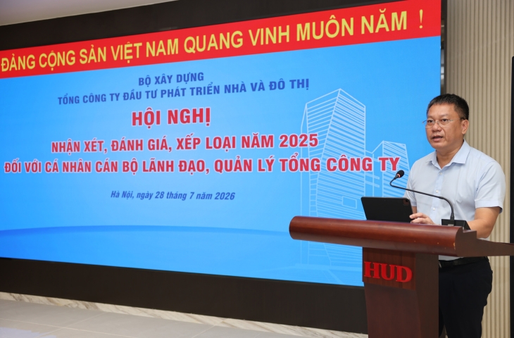 Tổng công ty HUD tổ chức Hội nghị nhận xét, đánh giá, xếp loại năm 2025 đối với cá nhân cán bộ lãnh đạo, quản lý Tổng công ty