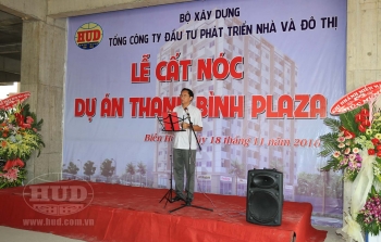 Tổng công ty HUD tổ chức Lễ cất nóc công trình Thanh Bình Plaza