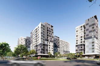 Khu nhà ở An Sinh (NOXH) - Khu đô thị sinh thái Chánh Mỹ, phường Chánh Mỹ, Thành phố Thủ Dầu Một, tỉnh Bình Dương.